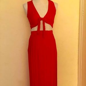 Ladies Small Red ‘summer’ dress NWOT